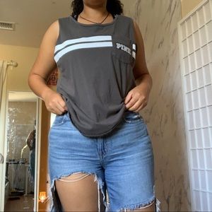 PINK grey tank top